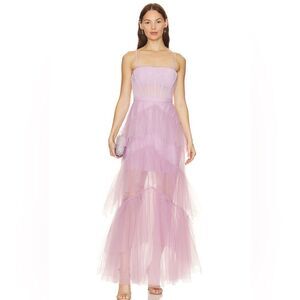 BCBG MAX AZRIA Corset Tulle Gown in Orchid Size 2 NWOT